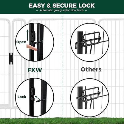 FXW 32 inch 8 Panels Rollick Dog Playpen & FXW Floor Protectors Only Suitable for FXW Rollick/Instant/Aster Dog Playpen, 20PCS