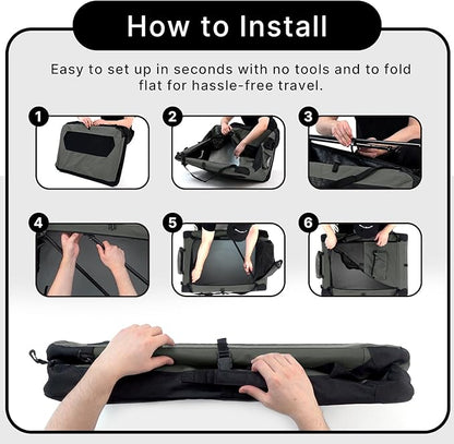 Soft Collapsible Dog Crate for Large Dogs - 30 Inch Foldable Soft Dog Kennel with Durable Mesh Windows, Indoor & Outdoor Portable Travel Dog Crate, Grey, 30x21x21 Inches