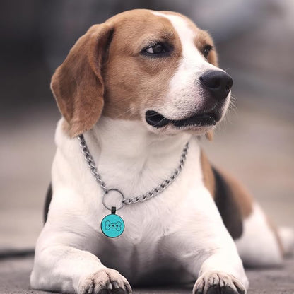MYLUCKYTAG Silent Silicone QR Code Pet ID Tags Dog Tags - Pet Online Profile - Scan QR Receive Instant Pet Location Alert Email