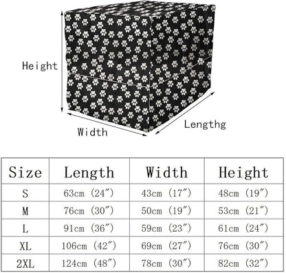 Morezi Dog Crate Cover for Wire Crates, Heavy Nylon Waterproof, Fits Most 42" inch Dog Crates, Easy to Put On, Take Off, and Adjust - Cover only - Black - XLarge