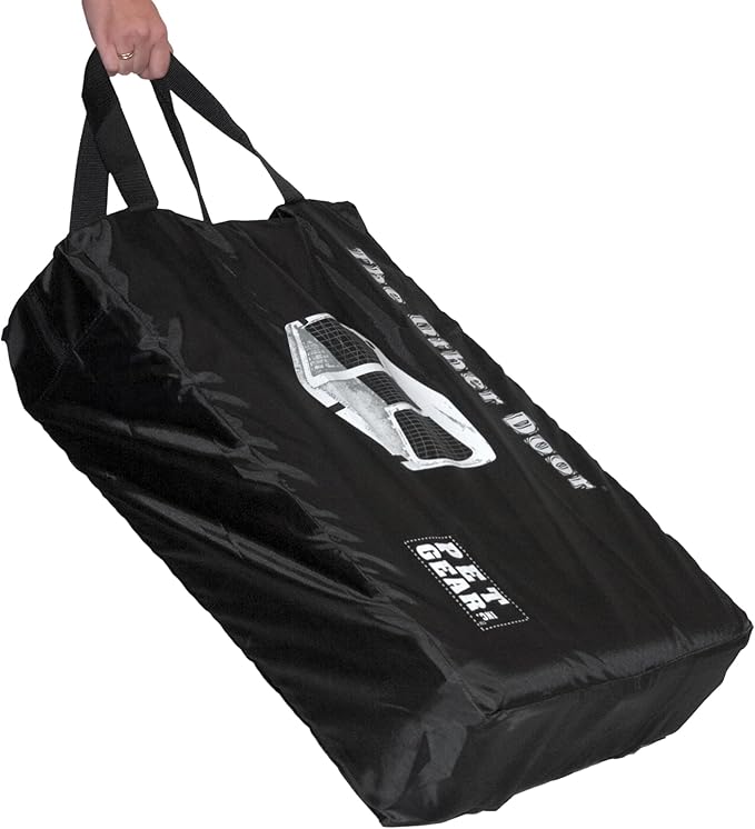 Pet Gear “The Other Door” 4 Door Steel Crate for Dogs/Cats with Garage-Style Door, Includes Plush Bed + Travel Bag, No Tools Required, Beige