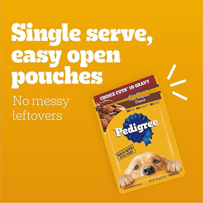 Pedigree Choice Cuts In Gravy Dog Food 48-Count Variety Pack, 3.5 oz Pouches