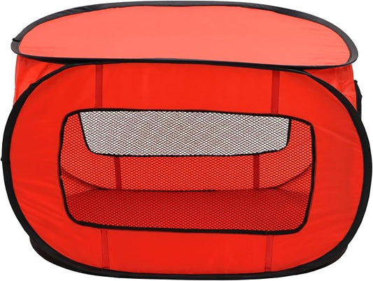 Portable Pop Up Dog Crate-X Large, Red