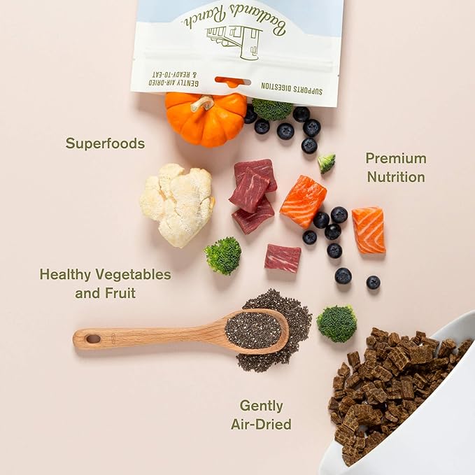 Superfood Complete, Air-Dried Adult Dog Food - High Protein, Zero Fillers, Superfood Nutrition by Katherine Heigl (64 oz., Beef Formula)