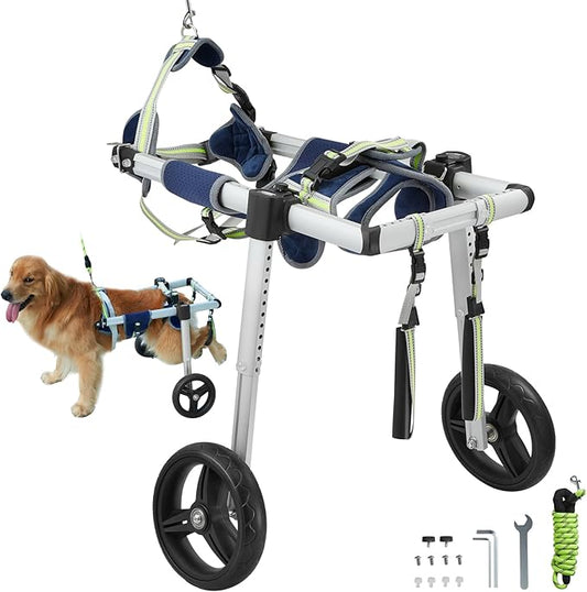 VEVOR 2 Wheels Dog Wheelchair for Back Legs