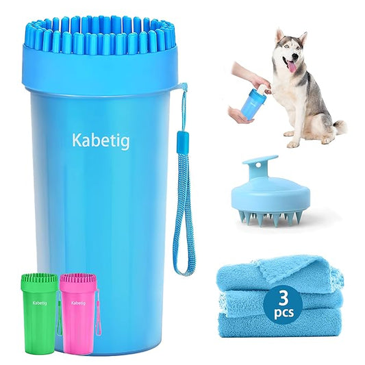 Large/Extra Large Dog Paw Washer for Dogs - Big Pet Foot Cleaner Cup with L/XL Size for Larger Breeds