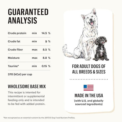 The Honest Kitchen Human Grade Dehydrated Grain Free Veggie, Nut & Seed Base Mix for Dogs - 7 Pound Box (Makes 12 Pounds)