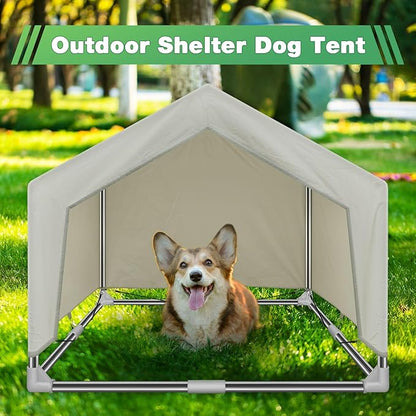 Dog Shade Shelter Outdoor Medium Tent Dog House for Medium Dogs, Outdoor Dog Tent, Outside Sun Rain Canopy Pet House for Cats, Rabbits and Other Pets