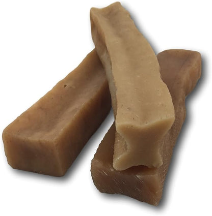 Top Dog Chews – Large/XL Himalayan Yak Cheese for Dogs, 100% Natural & Long-Lasting Dog Treats, Gluten Free & Digestible Cheese Sticks, Sold by The Pound (1LB, ~3 Dog Chews)