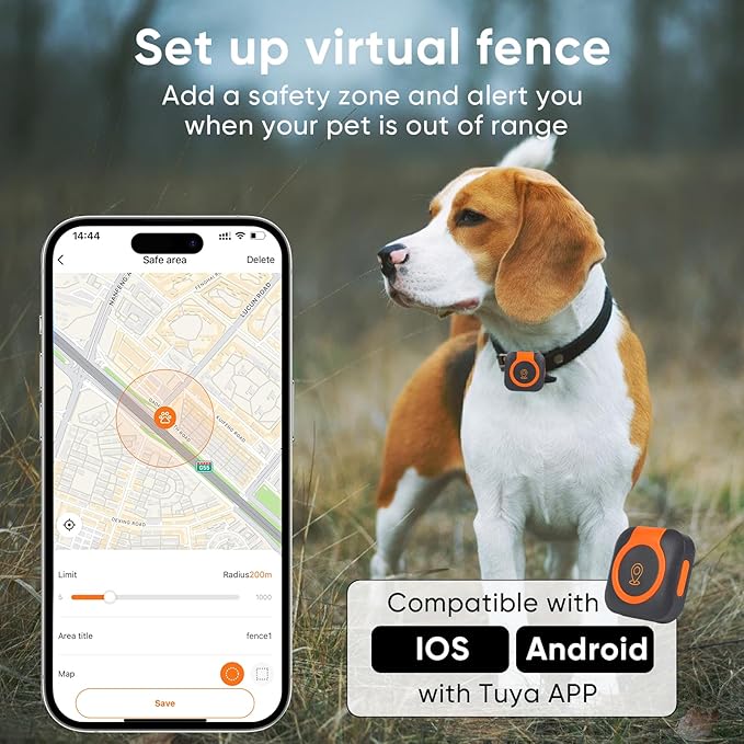 GPS Tracker for Dogs,Cat Tracker GPS Dog Tracker Health Monitoring for GPS Dog Collar Smart GPS Cat Tracker Dog GPS Tracker Pet Tracker for Cats 4G Network Dog Tracker Tag