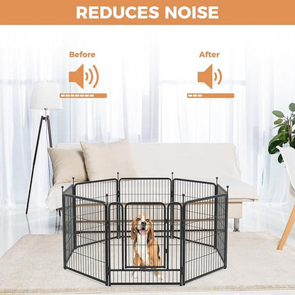 FXW 32 Pieces Muffler Tubes, Compatible with FXW Rollick/Instant Dog Playpen (Replacement for HomePlus/Dog Gate), Orange │ Patented