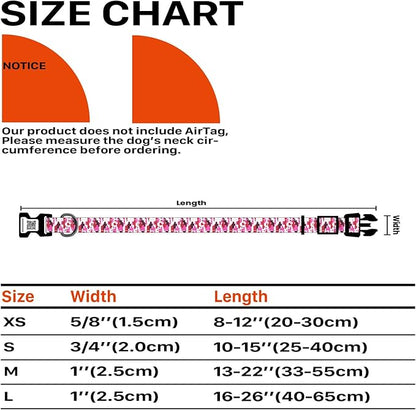 Reflective Dog Collars for Medium Dogs Soft Nylon Camo Rose Red Sized S