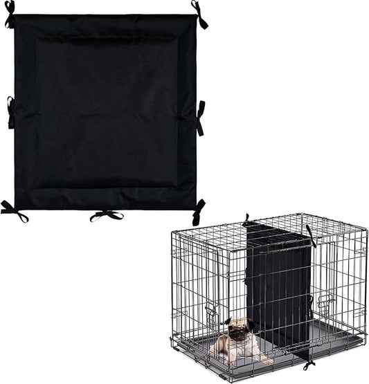 Waterproof PU Dog Crate Divider Panel – Durable Leather Dog Kennel Divider with Ties, Ideal for Puppy Crate Training, Fits 36" Crates. (Divider Only, Crate Not Included)