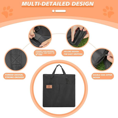 PJYuCien Dog Playpen Storage Bag, Suitable for 24"x30" Foldable Exercise Pet Playpen, Dog Fence- Oxford Cloth Fabric, Waterproof and Moisture-Proof