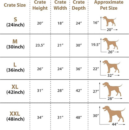 Black Standard Small 24 inch Dog Cage