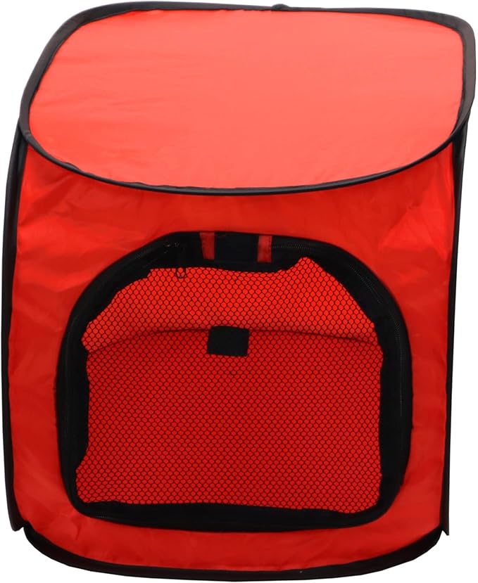 Portable Pop Up Dog Crate-Medium Red