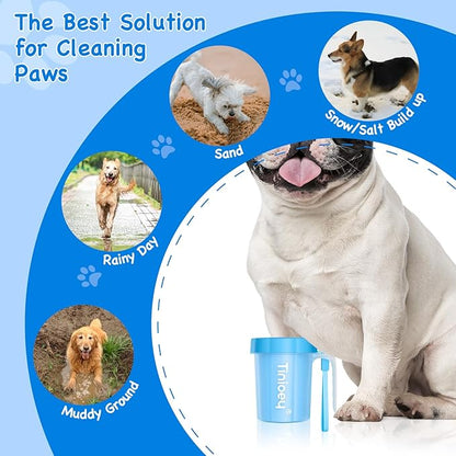 Paw Cleaner for Dogs Medium Small Breed with Handle | Dog Paw Cleaner to Clean Muddy Paws | Dog Foot Cleaner Paw Washer for Dogs & Pets| Dog Feet Washer