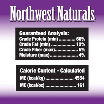Northwest Naturals Raw Rewards Freeze-Dried Pork Heart Treats for Dogs and Cats - Bite-Sized Pieces - Healthy, 1 Ingredient, Human Grade Pet Food, All Natural - 3 Oz (Pack of 3)