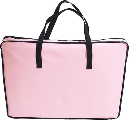 PET LIFE 'Capacious' Dual-Sided Expandable Spacious Wire Folding Collapsible Lightweight Pet Dog Crate Carrier House, Large, Pink