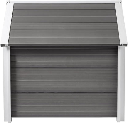 New Age Pet ECOFLEX Outdoor Large Bunk Style Dog House for Up to 80lbs Pets | 10 Year Manufacturer Warranty | Weatherproof Roof & Elevated Floor | Easy-to-Assemble & Clean