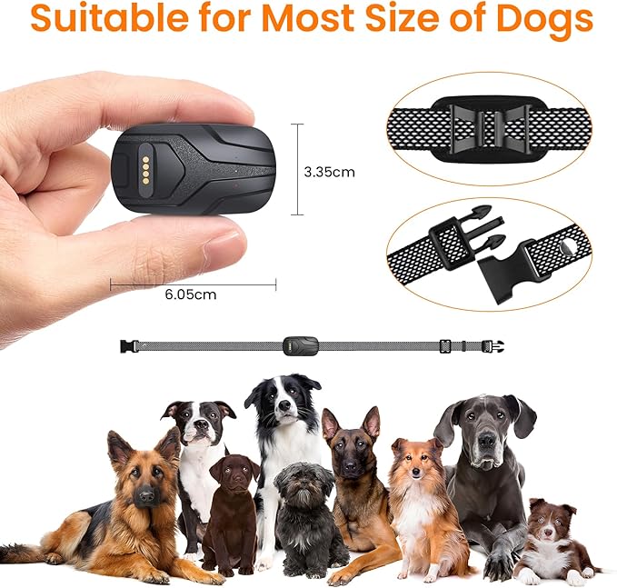 GPS Tracker for Dogs and Activity & Fitness Monitor,Wireless Fence 2 in 1 Pet Tracking Smart Collar,Unlimited Range,Real-Time GPS Tracker for Pets,Wellness [Free 1 Year Membership]