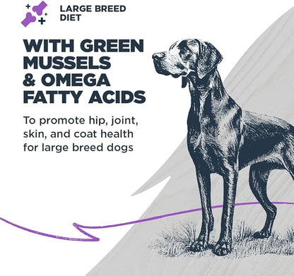 Blackwood Large Breed Dry Dog Food, Whitefish with Ancient Grains, 24 Pound Bag for Adult Dogs, Slow Cooked with Green Mussels to Promote Hip & Joint Health