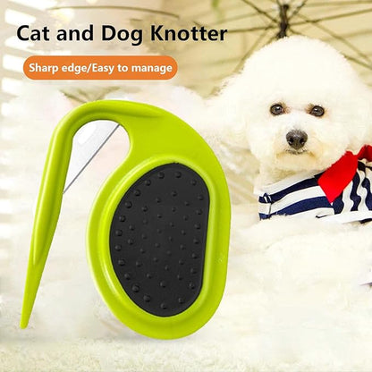 Knotting Comb for Cats and Dogs, Pet Knotting Comb for Medium to Long Hairs Removal, Pet Knotting Comb De Knotting Comb for Dog Pet Hair Removal Tool Cat Dog Grooming Comb Knot Remover, Green