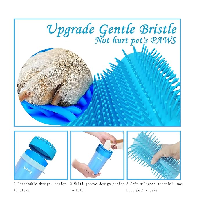 Large/Extra Large Dog Paw Washer for Dogs - Big Pet Foot Cleaner Cup with L/XL Size for Larger Breeds