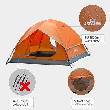 Outdoor Waterproof Pet Camping Tent, Cave Bed for Indoor Cats and Small Dogs, Portable Cat House Dog House, 39.3x39.3x23.6'', Orange, L.