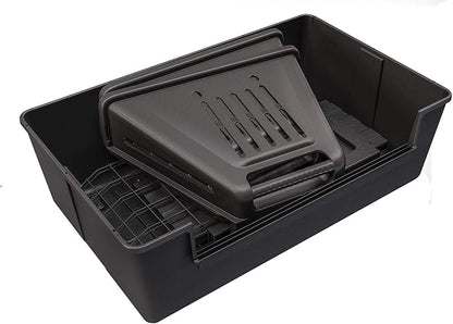 Ferplast Atlas Vehicle SUV Dog Crate, Assembled Car Dog Crate Measures 32L x 20W x 24H & is Ideal for Small to Medium Dog Breeds, Black