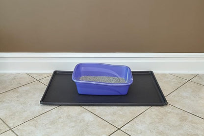 MidWest Homes for Pets Replacement Pan for 48' Long MidWest Dog Crate, Black, 47.3"L x 29.4"W x 1.0"H