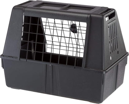 Ferplast Atlas Vehicle SUV Dog Crate, Assembled Car Dog Crate Measures 32L x 20W x 24H & is Ideal for Small to Medium Dog Breeds, Black