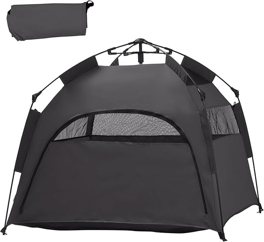 PawHut Pop Up Dog Tent for Extra Large and Large Dogs, Portable Pet Camping Tent with Carrying Bag for Beach, Backyard, Home