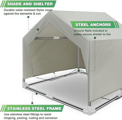 Dog Shade Shelter Outdoor Medium Tent Dog House for Medium Dogs, Outdoor Dog Tent, Outside Sun Rain Canopy Pet House for Cats, Rabbits and Other Pets