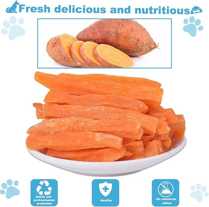 Sweet Potato Dog Treats no Rawhide for Small and Large Dog Sticks Puppy Training Snacks Grain Free 0.5lb/227g