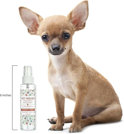 One Fur All Pet House Freshening Room Spray - Evergreen Forest Pack of 2 - Concentrated Air Freshener - Non-Toxic & Pet-Friendly Air Freshener - Pet Odor Eliminator Room Spray