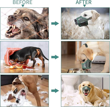 HEELE Dog Muzzle, Soft Tactical Camouflage Dog Muzzle for Small Medium Large Dogs, Breathable Muzzle to Prevent Biting, Chewing, and Barkink, Perfect for Vet Visit, Training