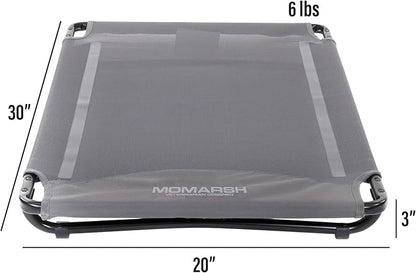 Momarsh Low Profile Dog Cot for Kennels, Crates, Boats & Layout Binds | Comfortable Low Profile Platform & Frame Fits in Most Medium Kennels