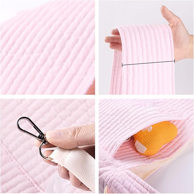 VINGVO Pet Carrier Sling Bag, Dog Sling Carrier Hands Free Single Shoulder Outer Pocket Portable for Travel for Small Cats (Pink)