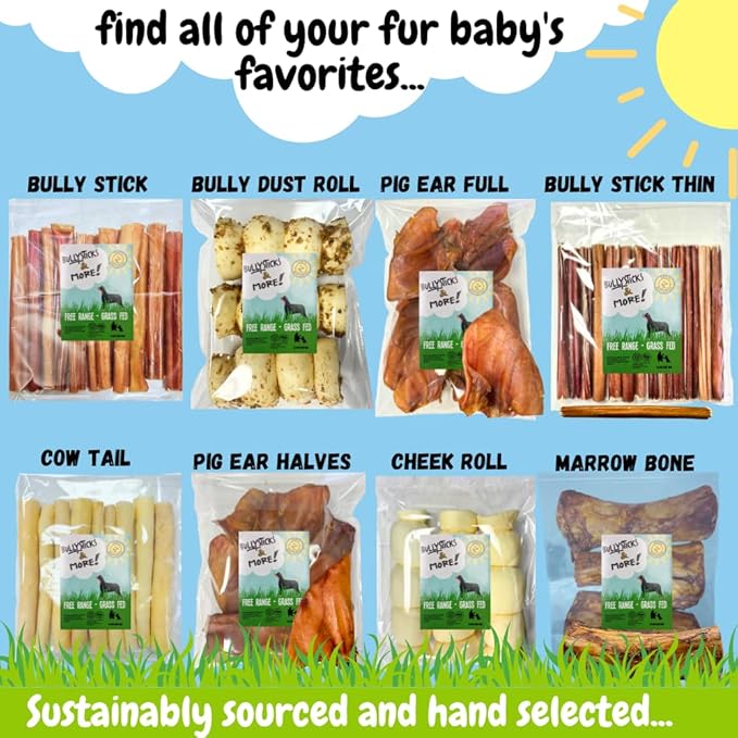 BULLYSTICKS & MORE 6 Inch Beef Trachea (6 Inch - 6 Pack) | Beef Trachea for Dogs | 100% Grass Fed Beef | Dog Parents Choice Beef Trachea Dog Chews | Long Lasting Beef Trachea Dog Treats