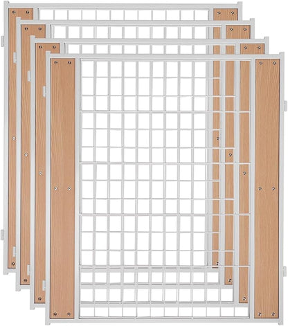 Heavy Duty Dog Playpen 32 Inch Height - Indoor Outdoor Pet Fence Enclosure for Medium and Small Dogs - Foldable Puppy Exercise Pen for Indoor and RV Camping or Yard
