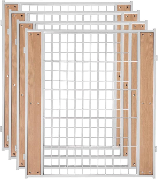 Heavy Duty Dog Playpen 32 Inch Height - Indoor Outdoor Pet Fence Enclosure for Medium and Small Dogs - Foldable Puppy Exercise Pen for Indoor and RV Camping or Yard