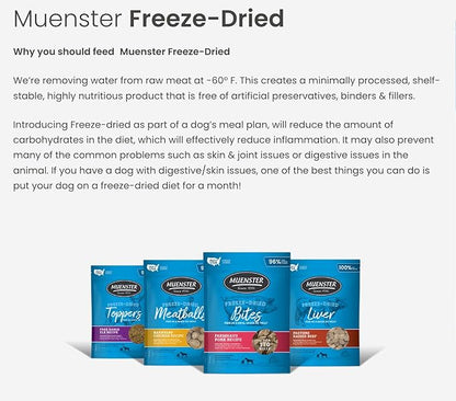 Muenster Freeze-Dried Meatballs Barnyard Chicken Recipe, 4 oz Package