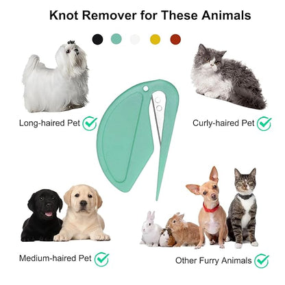 Dematting Comb for Pets - Effectively Remove Knots, Tangles, and Hair with Our Matt-Splitting Knot Opener Tool, 5 Pcs