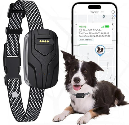 GPS Tracker for Dogs and Activity & Fitness Monitor,Wireless Fence 2 in 1 Pet Tracking Smart Collar,Unlimited Range,Real-Time GPS Tracker for Pets,Wellness [Free 1 Year Membership]