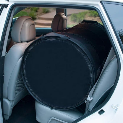 Pet Travel Tube Car Crate Kennel, Pet Containment Barrier Mesh Tube, Soft Pet Cage, One Large Size Fits All