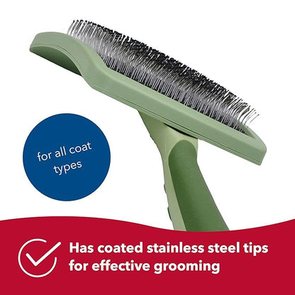 Coastal Pet Safari Curved Firm Slicker Brush - For Dog Grooming and Detangling All Hair Types - 6.5" x 3.06"