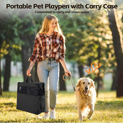 Dog Crate 36x25x25 Inch Dog Crate for Large Dogs, Portable and Foldable Design Perfect for Travel or Home Use, Dog Kennel with 3-Door