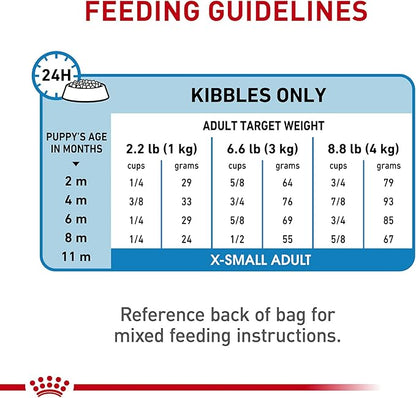 Royal Canin Size Health Nutrition X-Small Breed Dry Puppy Food, Supports Brain Development, Immune Support and Digestive Health, 3 lb Bag