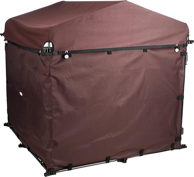 TRIXIE Dog Kennel Sunshade, All Weather Protection Side Panels, Fits 2.5x2.5x3-FT Kennel, Small